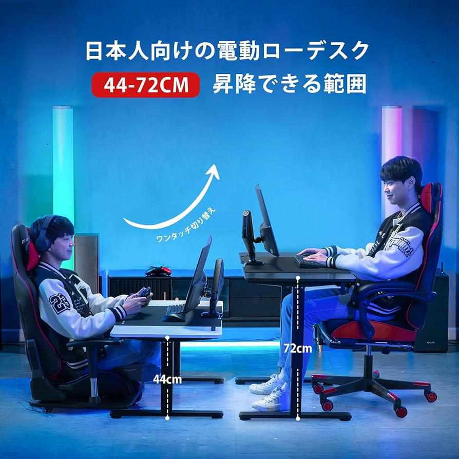 Amazon.co.jp: GTPlayer ゲーミングデスク ローデスク : 文房具